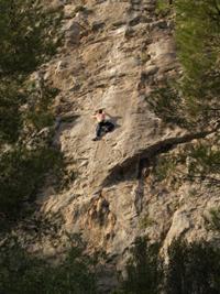 rock climbing